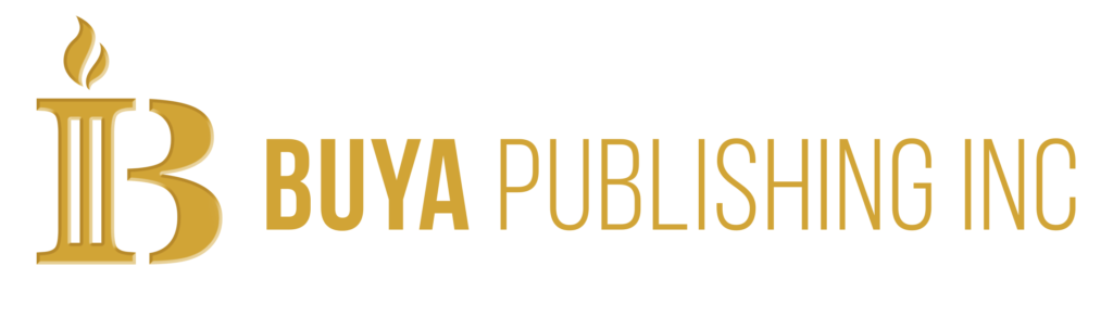 BUYA logo inline gold BUYA B, and the BUYA Publishing Inline LOGO