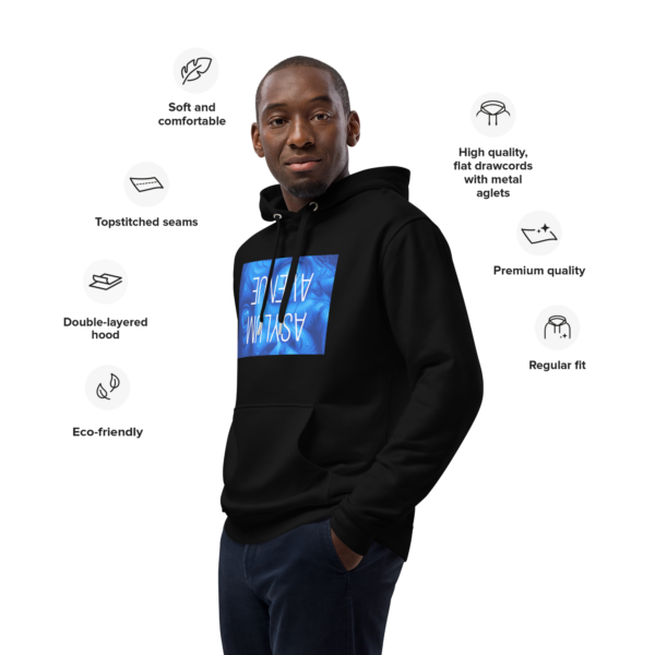 Black Hoodie - Asylum Collection - Image 2