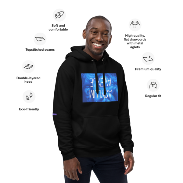 Black Hoodie - Asylum Collection - Image 3